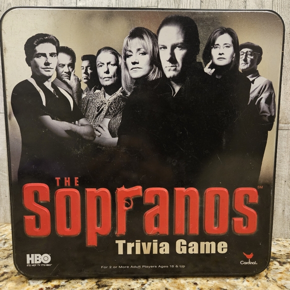 HBO The Sopranos Trivia Game w/Collectible Tin Box - Picture 1 of 16